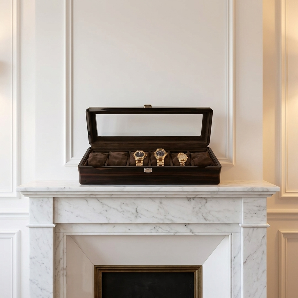 Watch Box – Watchmaster Black 6 Slots - Watch Box