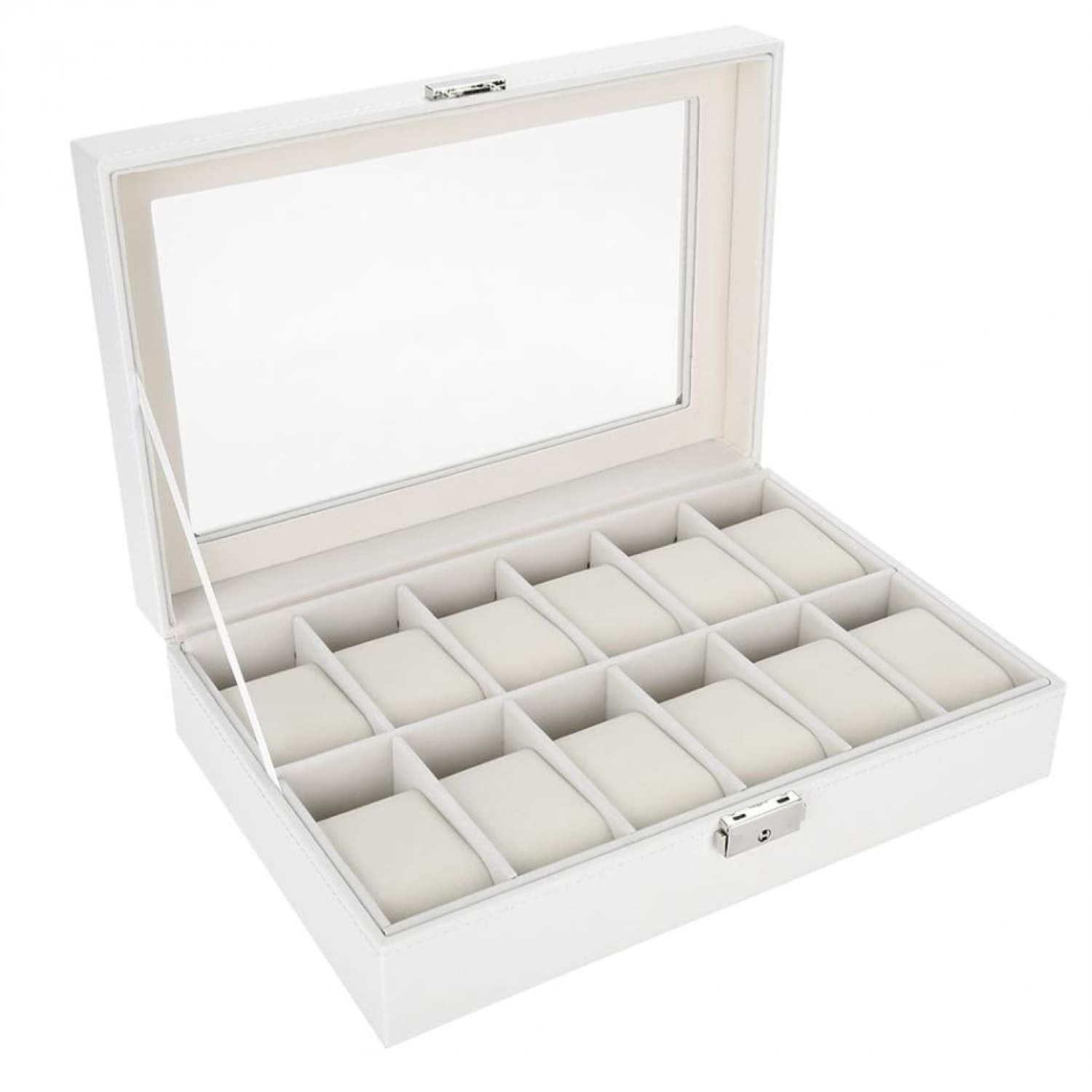 Watch Box - White 12 Slots - Watch Box
