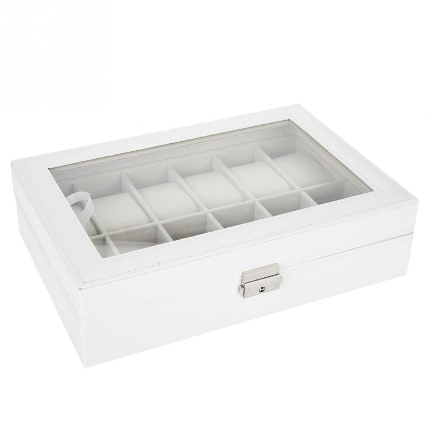 Watch Box - White 12 Slots - Watch Box