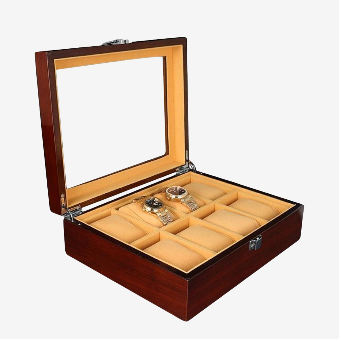 Watch Box - Wood 8 Slots - Watch Box