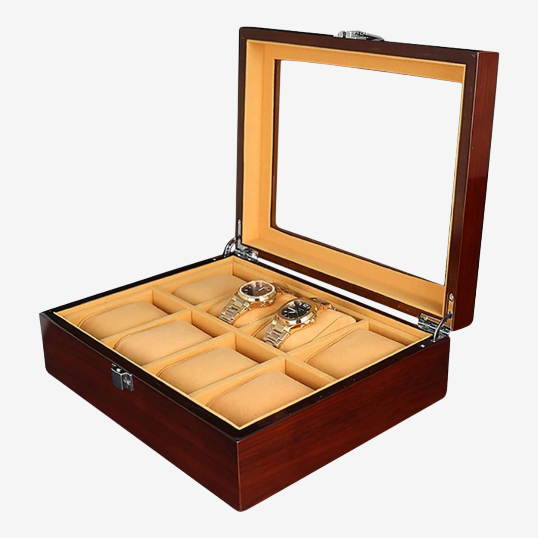Watch Box - Wood 8 Slots - Watch Box