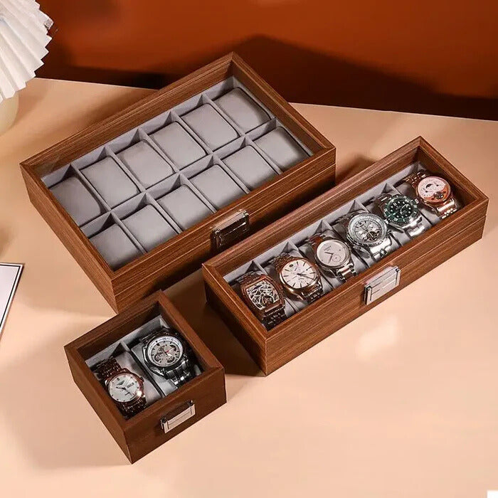 Watch Box - Wood and Transparent - Watch Box