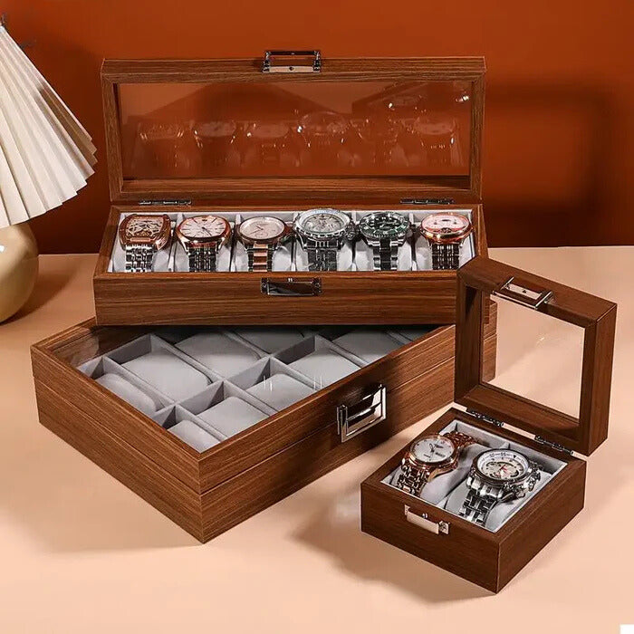 Watch Box - Wood and Transparent - Watch Box