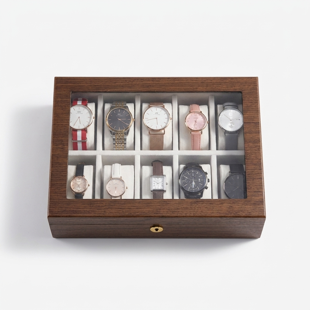 Watch Box – Classic Wood 10 Slots - Watch Box