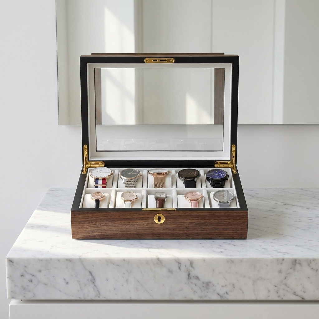 Watch Box – Classic Wood 10 Slots - Watch Box