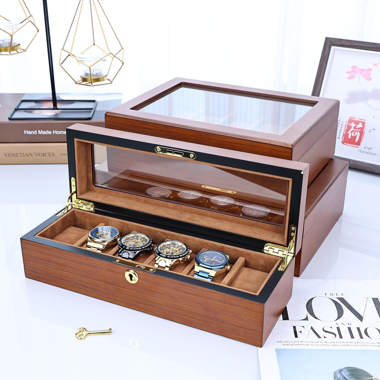 Watch Box – Wooden Chest 6 Slots - Watch Box