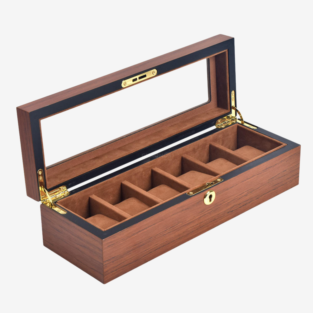 Watch Box – Wooden Chest 6 Slots - Watch Box