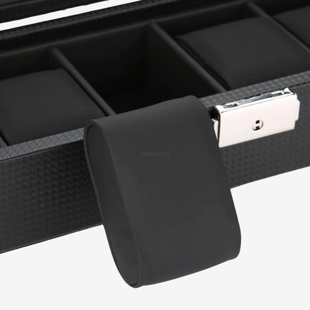 Watch Case - Carbon 6 Slots - Watch Box