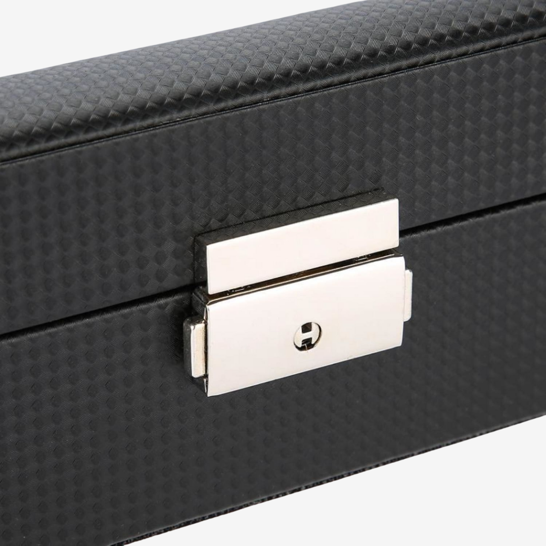 Watch Case - Carbon 6 Slots - Watch Box