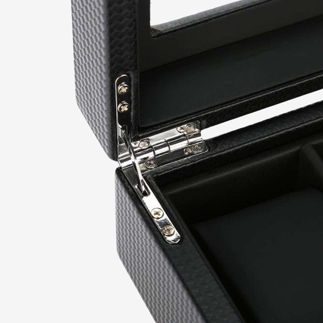 Watch Case - Carbon 6 Slots - Watch Box
