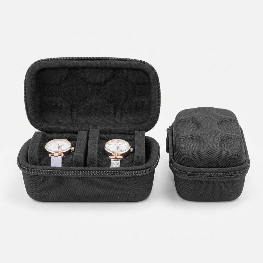 Watch Case – Classic Black - 2 Slots - Watch Case