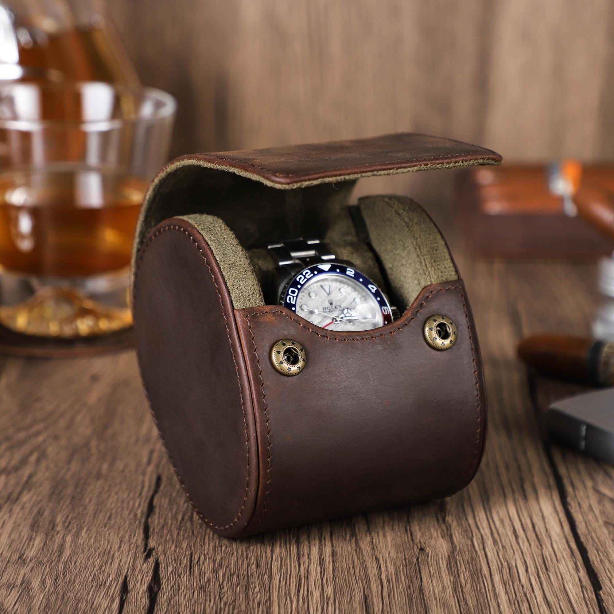 Watch Case – Classic Grain 1 Slots - Watch Case