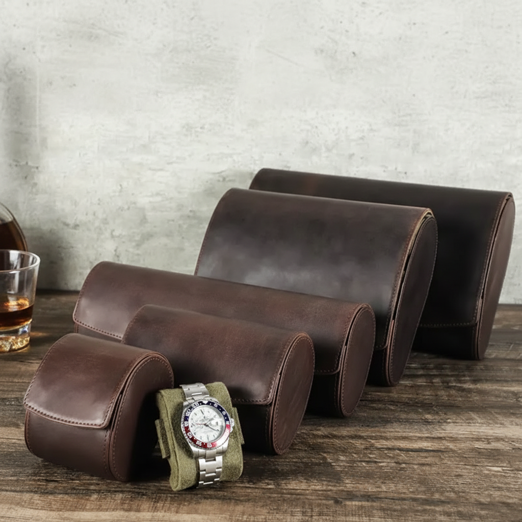 Watch Case – Classic Grain 8 Slots - Watch Case