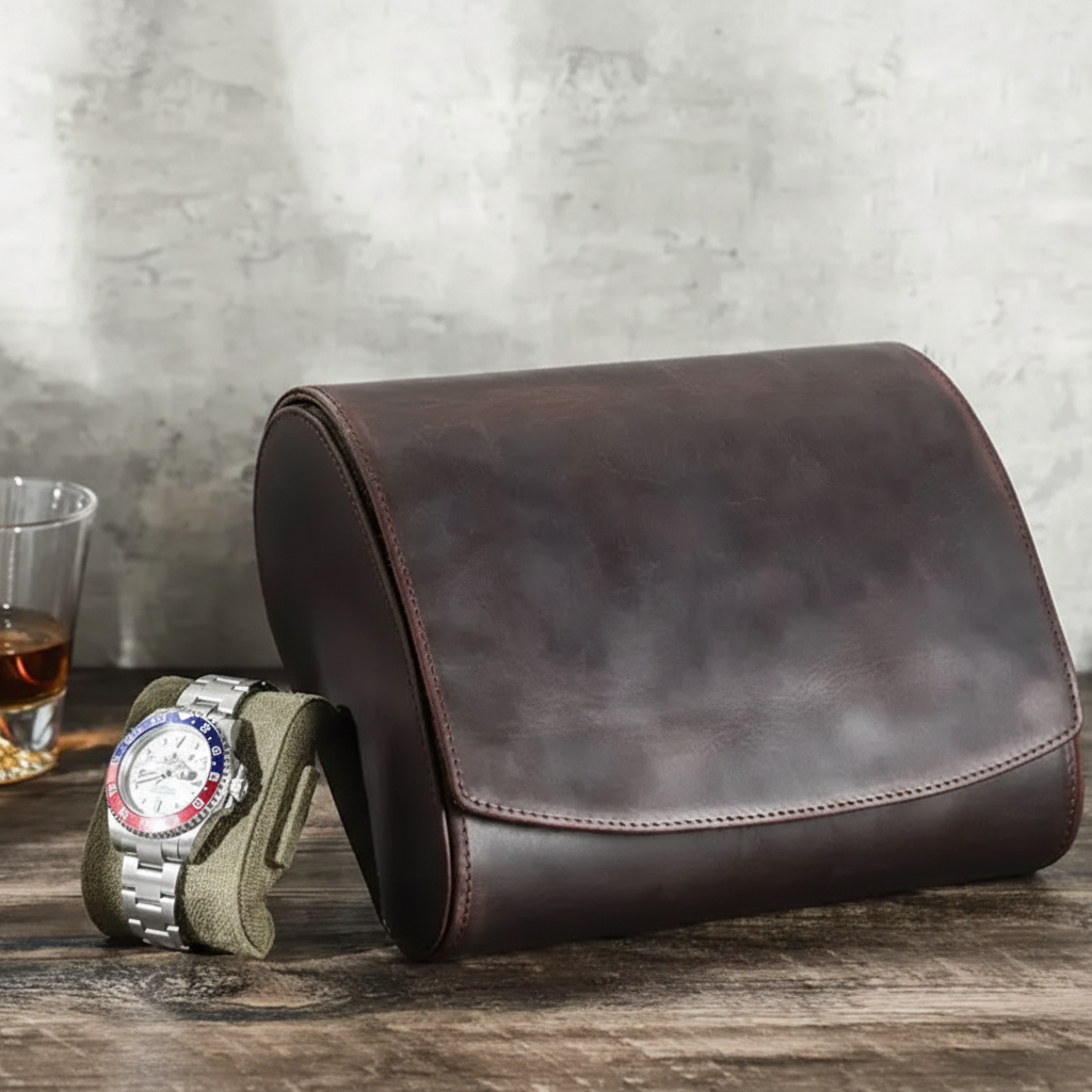 Watch Case – Classic Grain 8 Slots - Watch Case