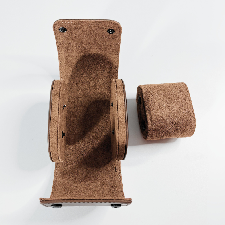 Watch Case – Cognac Oak 1 Slots - Watch Case