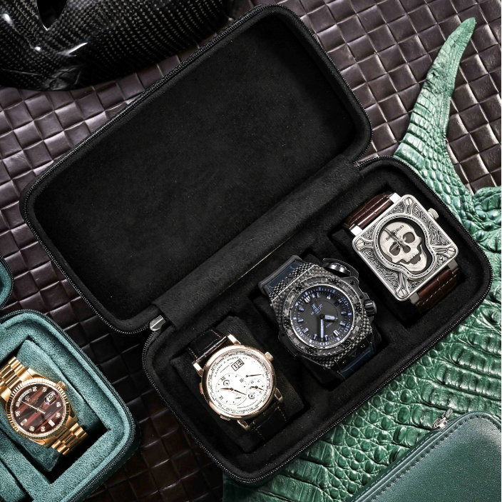 Watch Case – Heritage Signature - Black - Watch Case