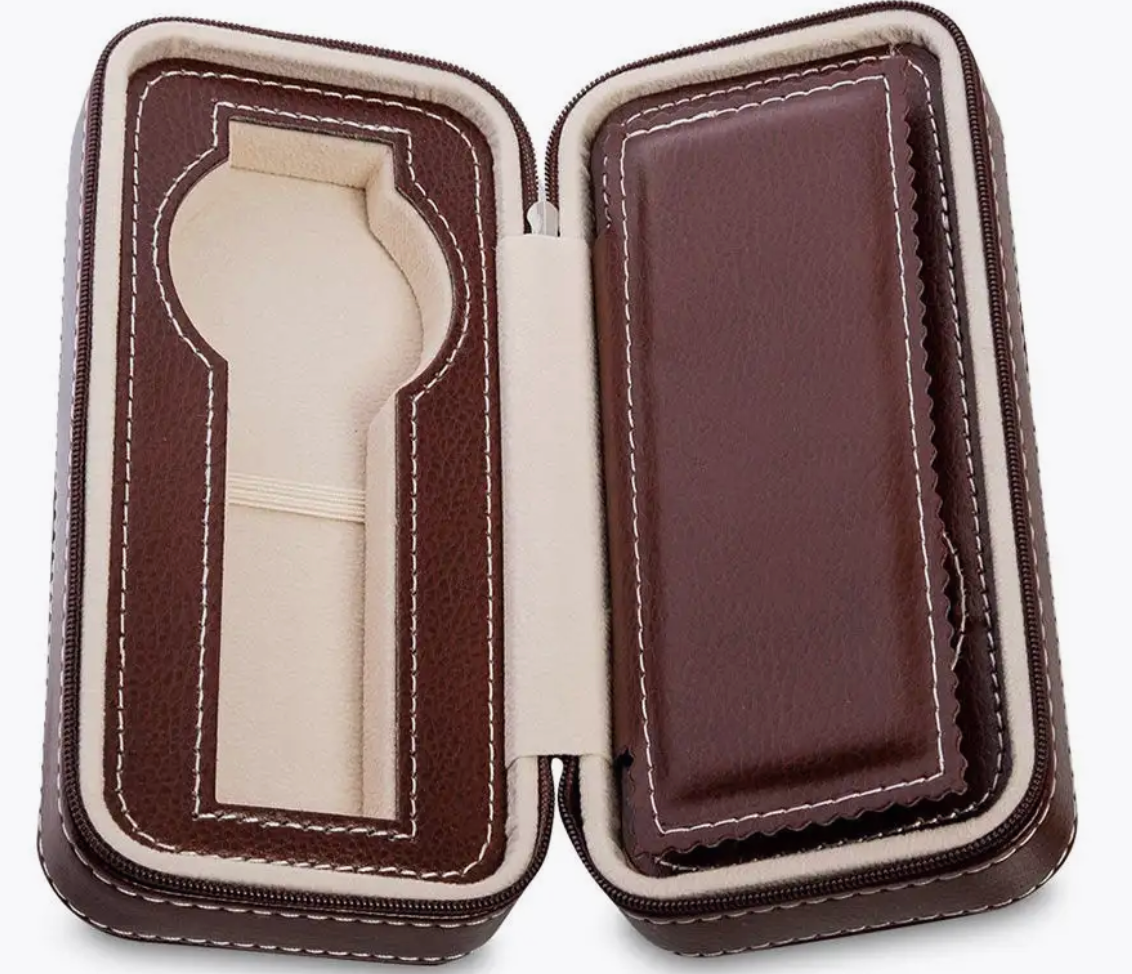 Watch Case - Vintage Duo - Dark Brown - Watch Box