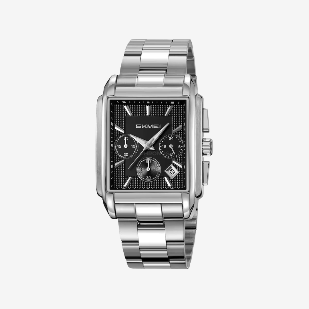 Watch – Frascati – 42mm - Silver Black - Steel - Watch