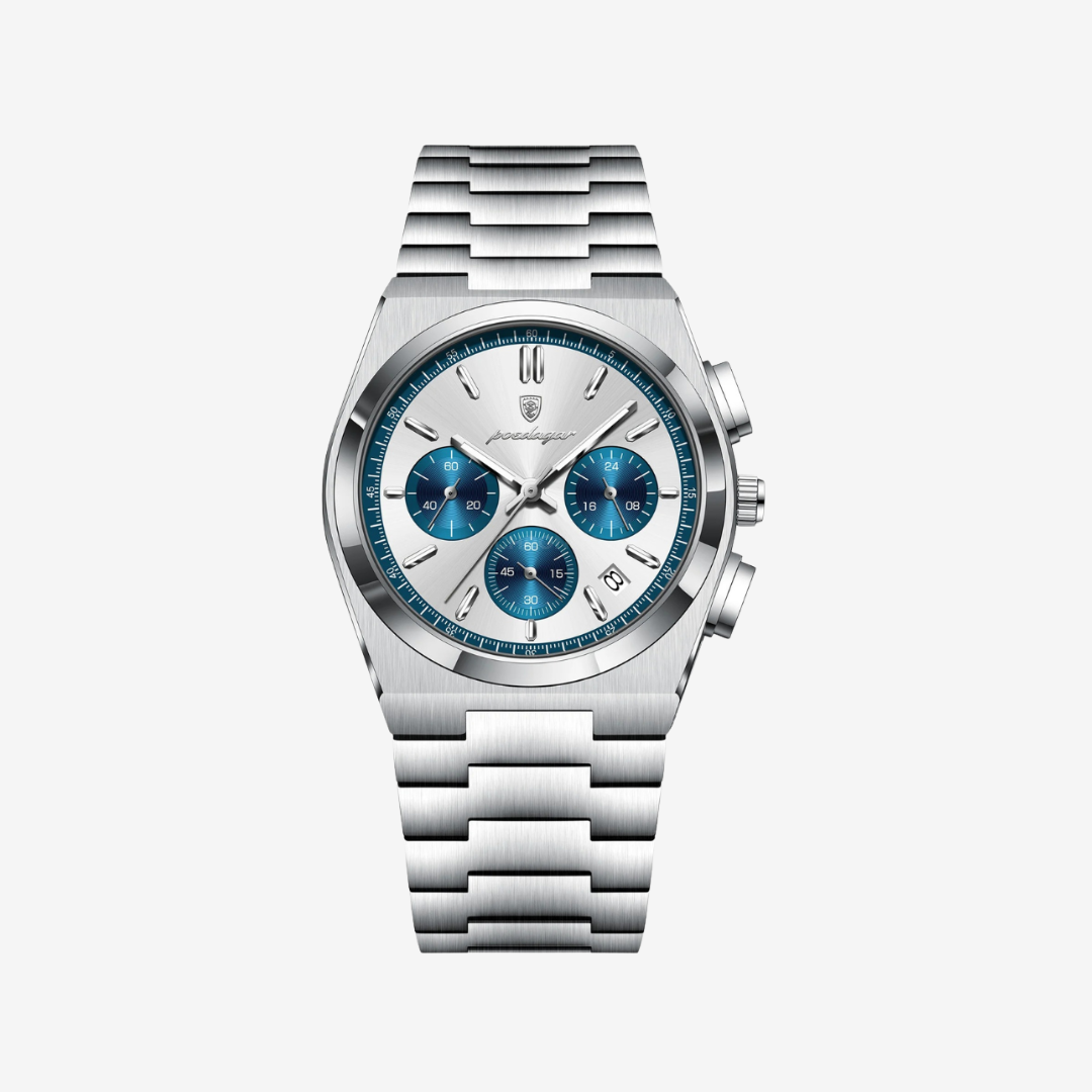Watch – Imperatore – 40mm - Silver White Blue - Watch