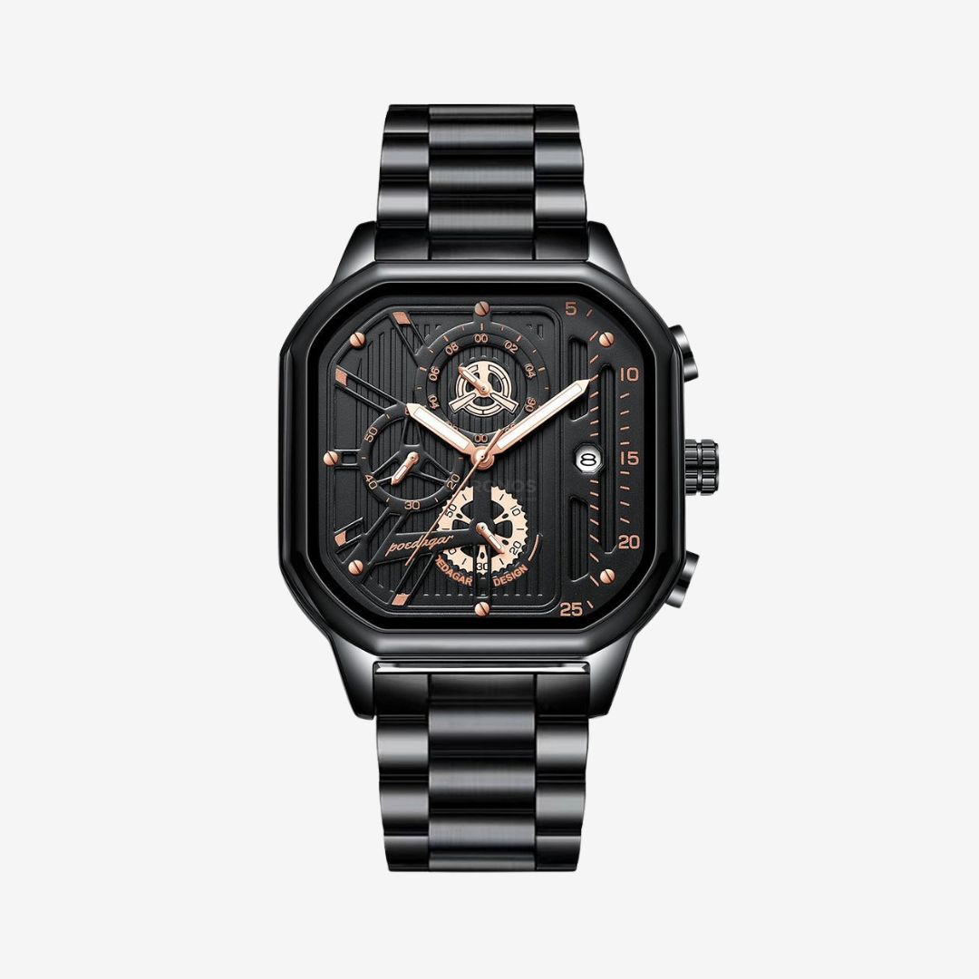 Watch – Massimo – 42mm - Black - Steel - Watch