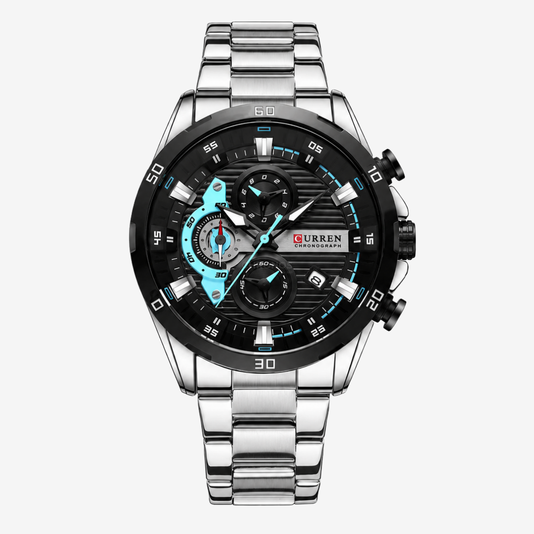 Watch – Monza – 47mm - Silver Black - Watch