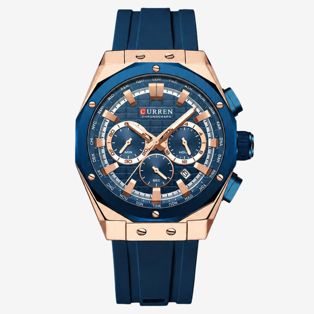 Watch – Pistoia – 45mm - Blue / Rose Gold - Watch