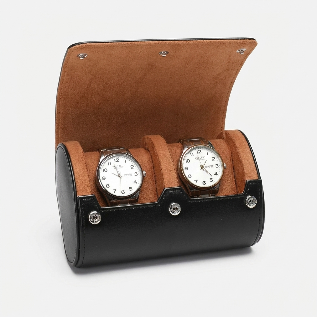Watch Roll – Capri Duo 2 Slots - Black - Watch Roll