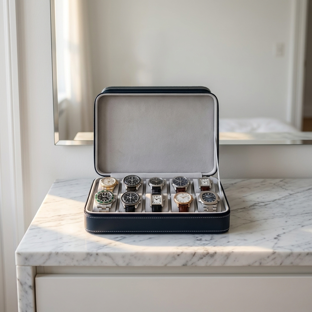 Watch Roll – Cognac Classic 10 Slots - Watch Box