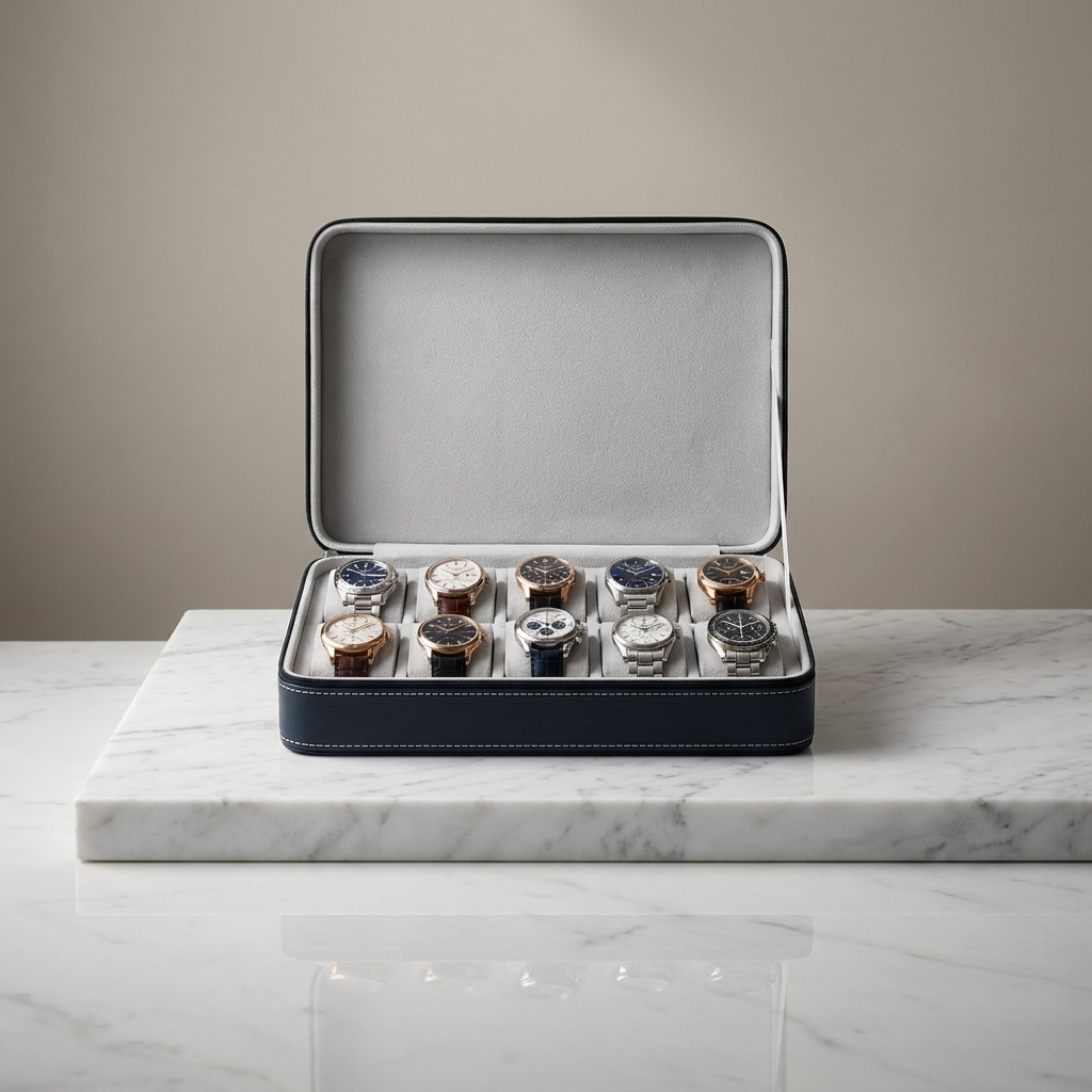 Watch Roll – Cognac Classic 10 Slots - Watch Box
