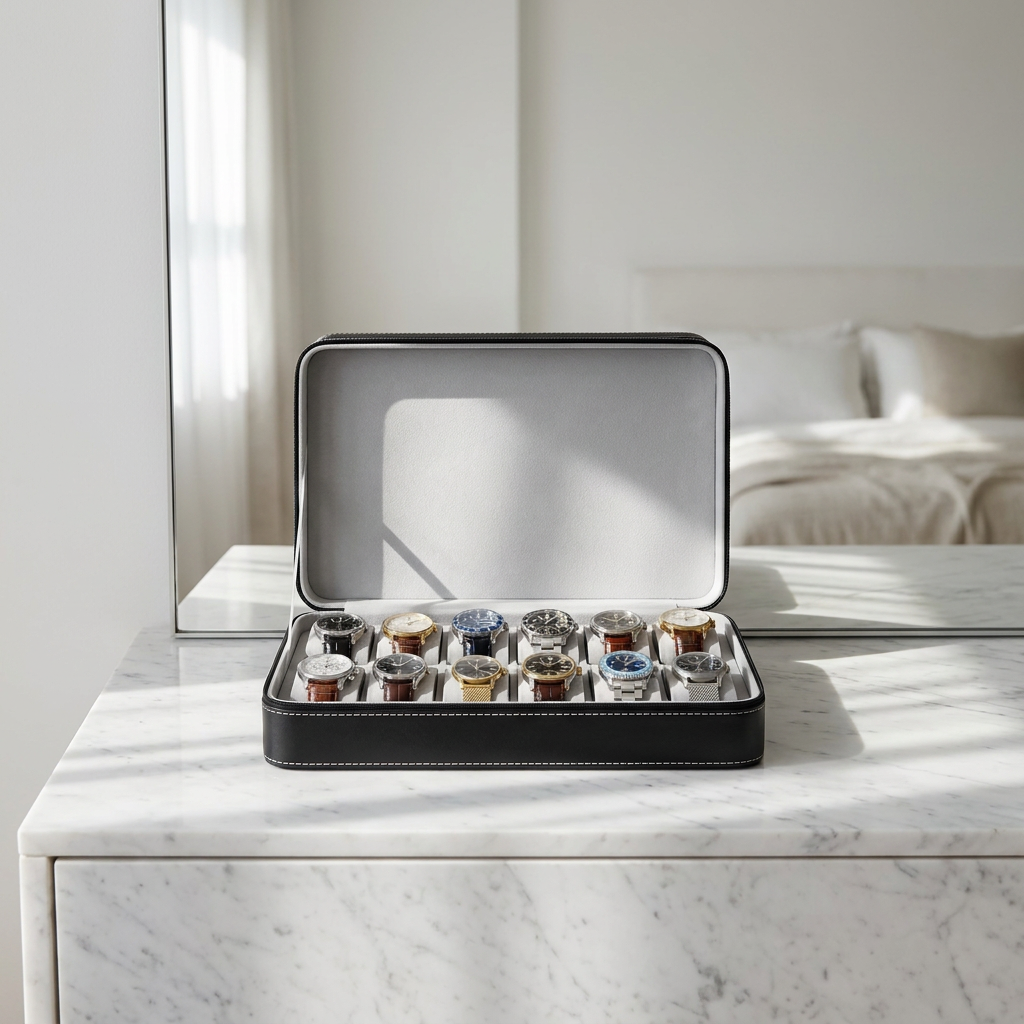 Watch Roll – Cognac Classic 12 Slots - Watch Box