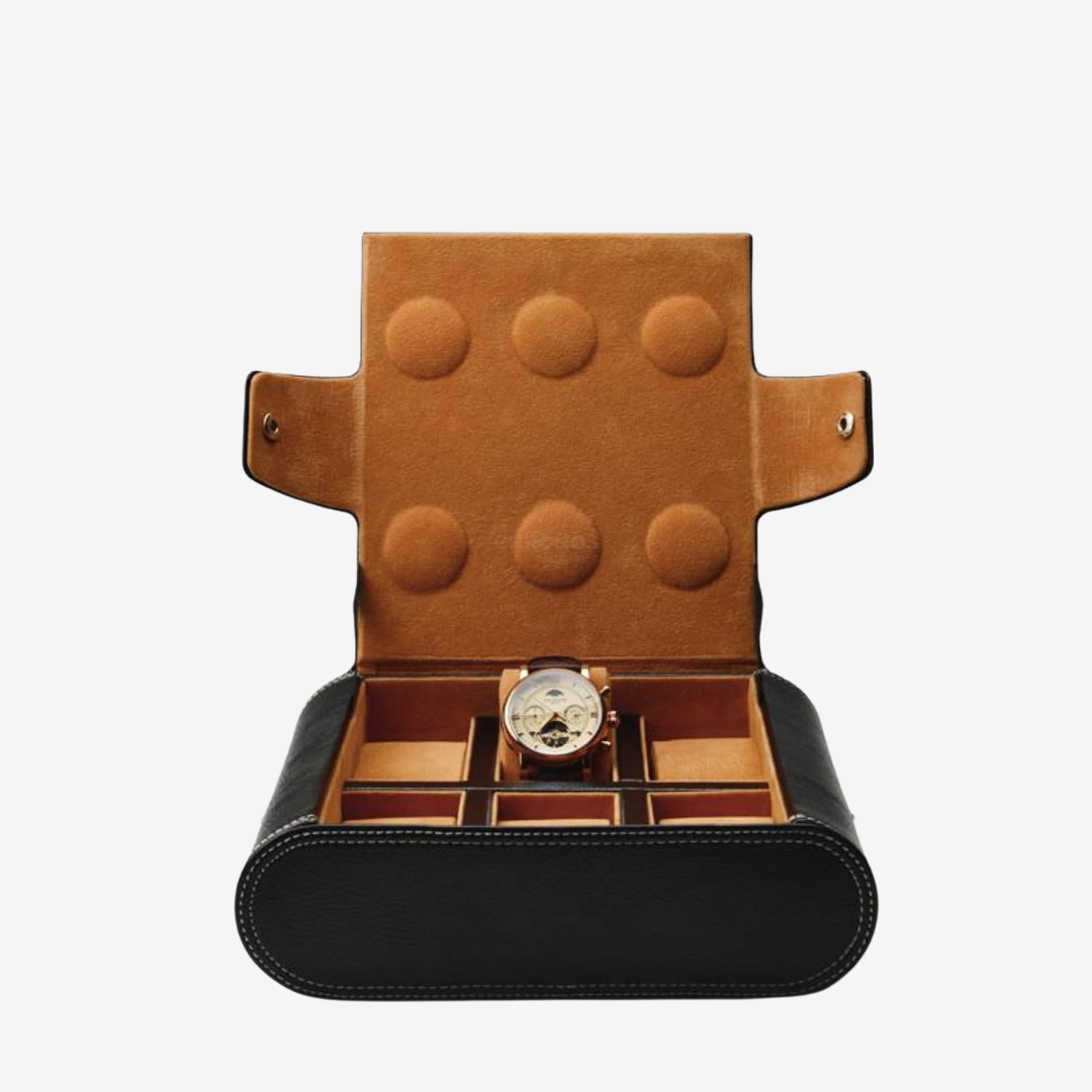Watch Case - 6 Slots - Watch Box