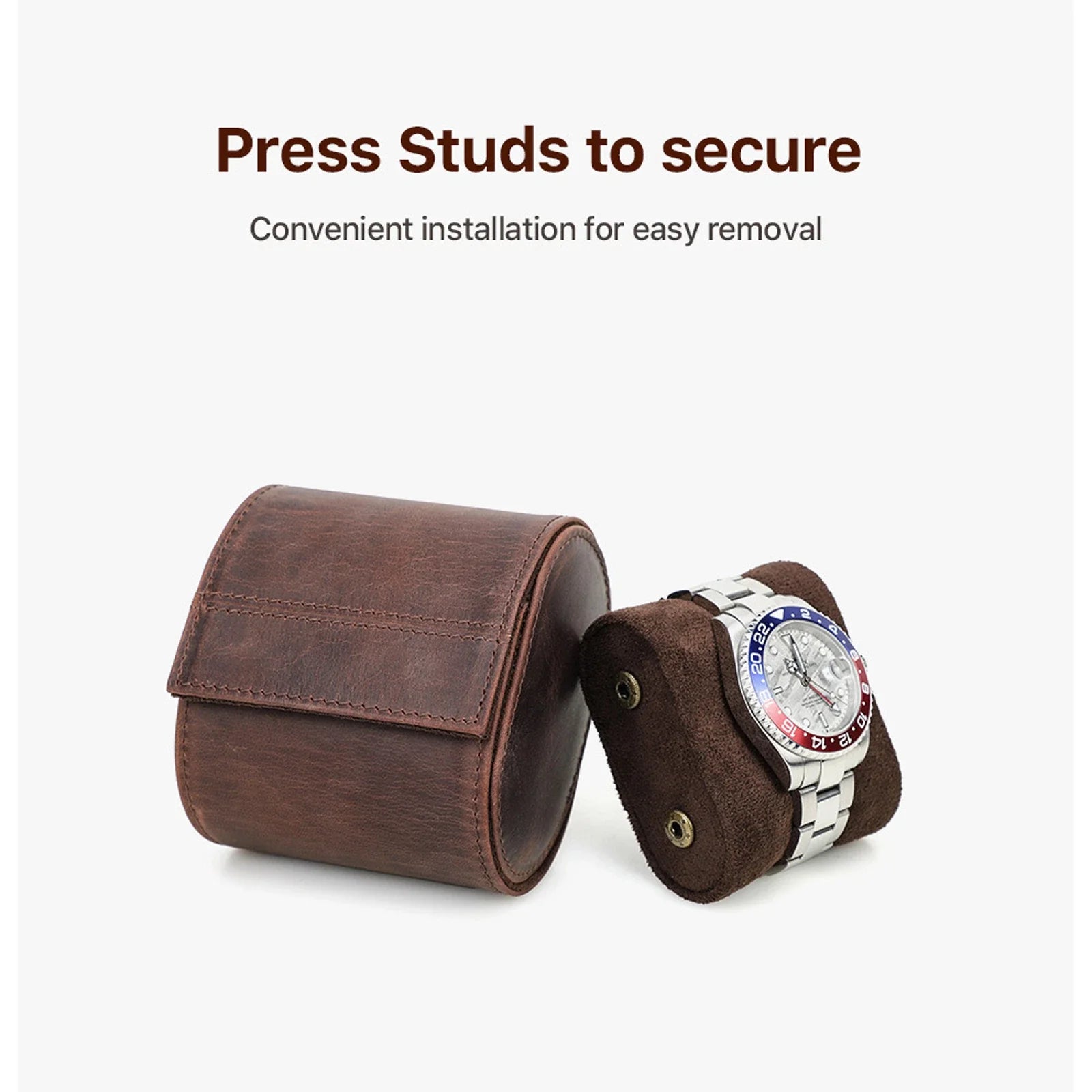 Watch Roll – Leather 1 Slot - Watch Roll