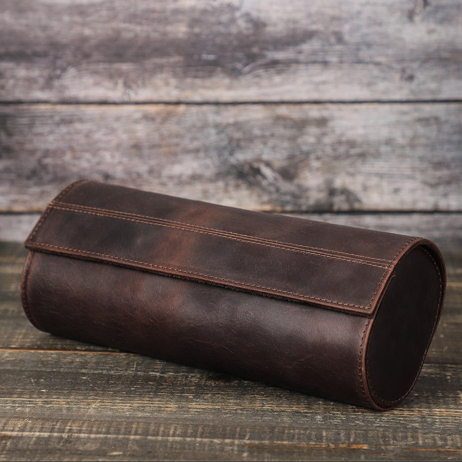 Watch Roll – Leather 3 Slots - Watch Roll