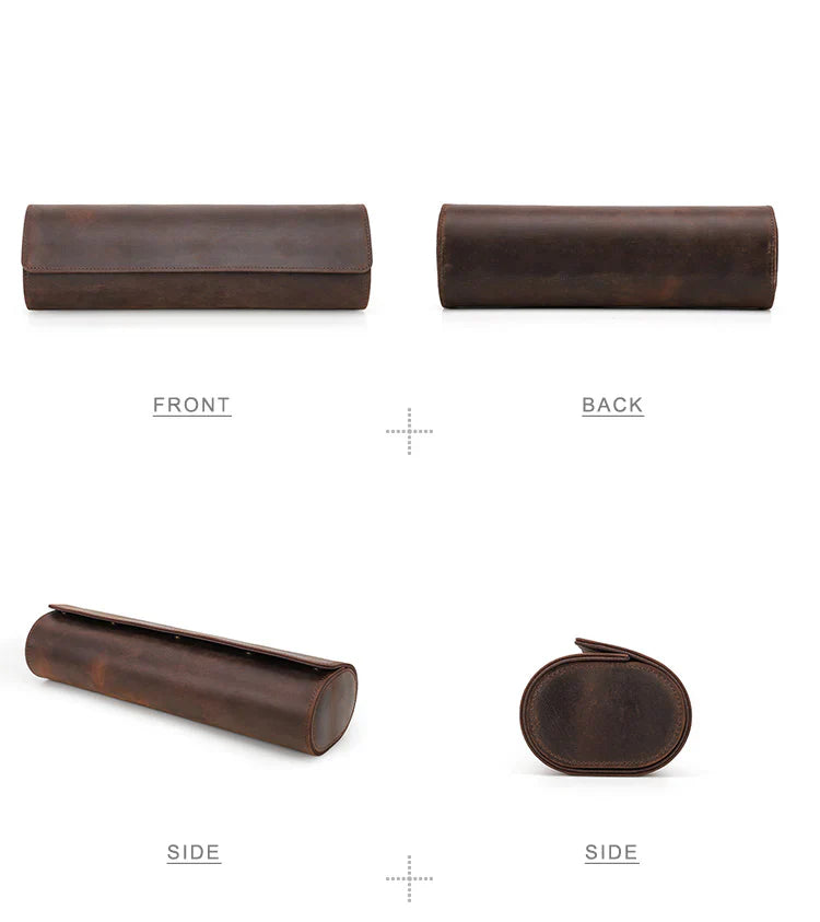 Watch Roll – Leather 4 Slots - Watch Roll