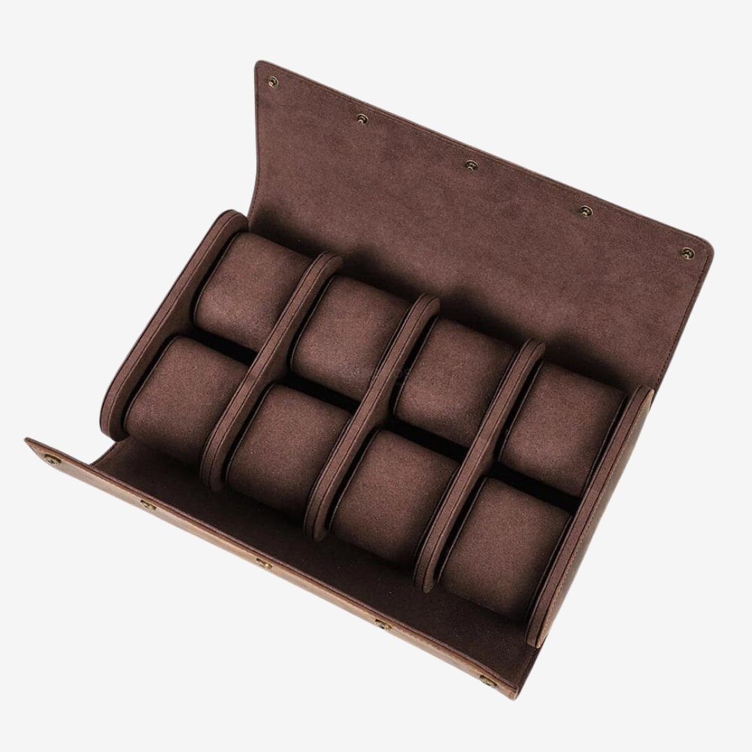 Watch Case - Leather 8 Slots - Watch Box