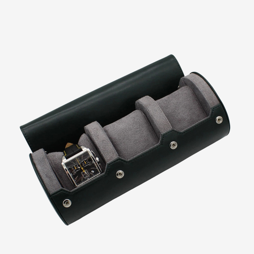 Watch Roll – Olive Trio - Watch Box