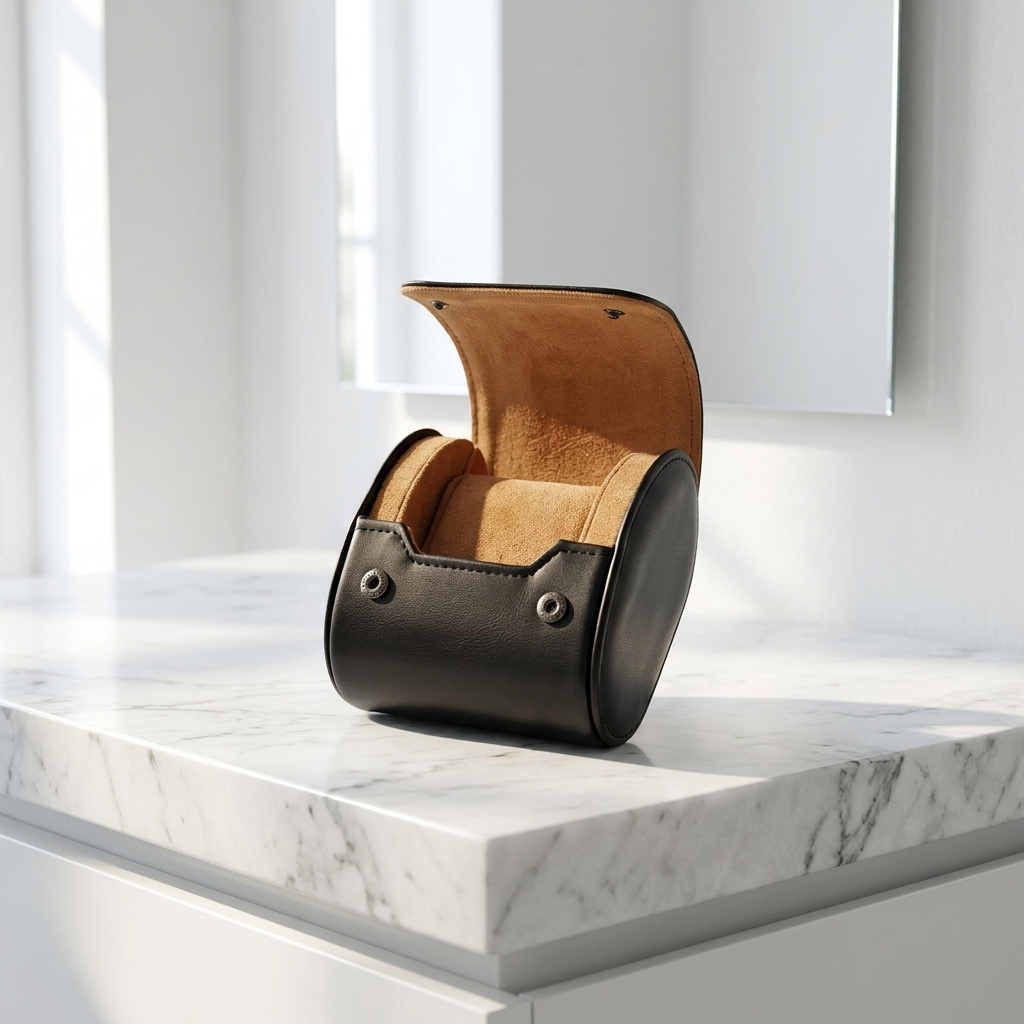 Watch Roll – One Black Leather - Watch Roll