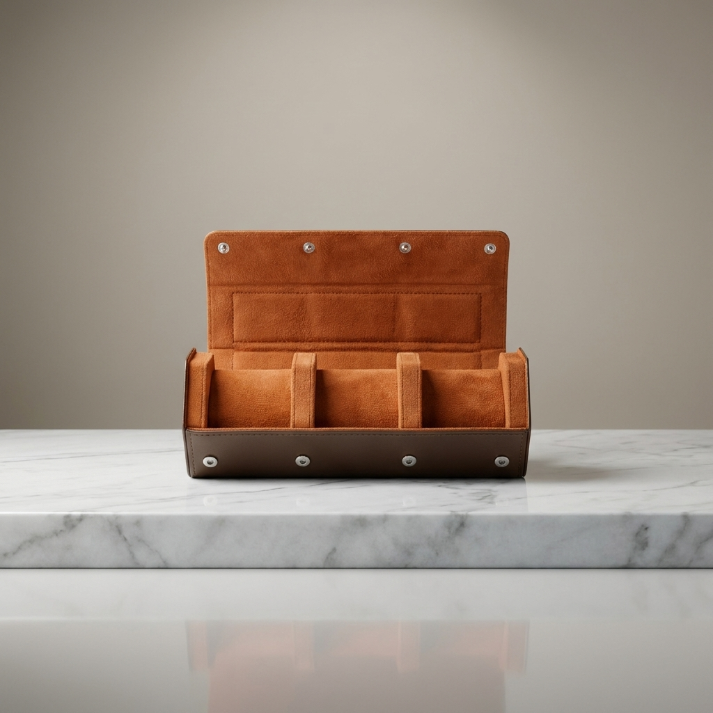 Watch Roll – Royal 3 Slots - Watch Box