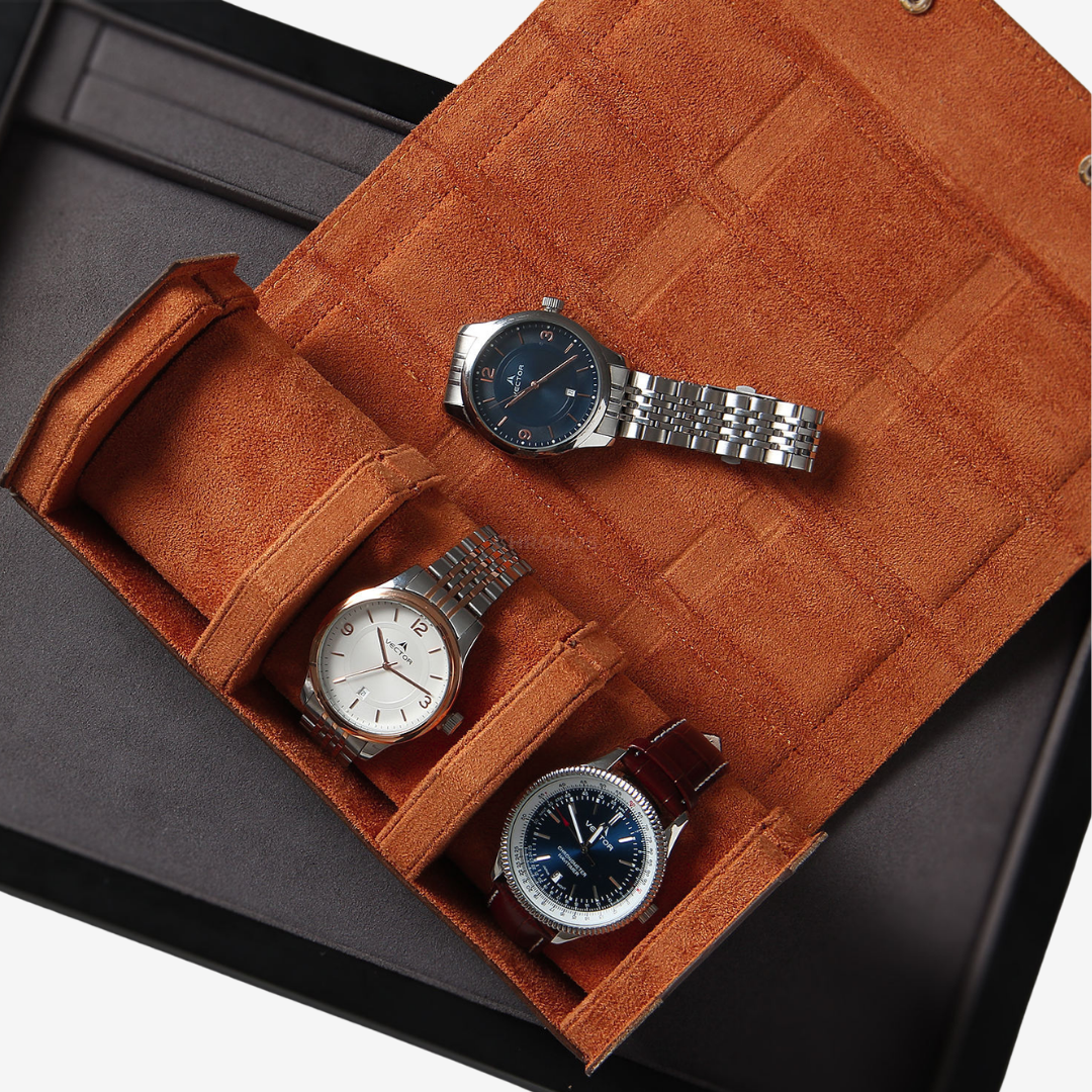 Watch Roll – Royal 3 Slots - Watch Box