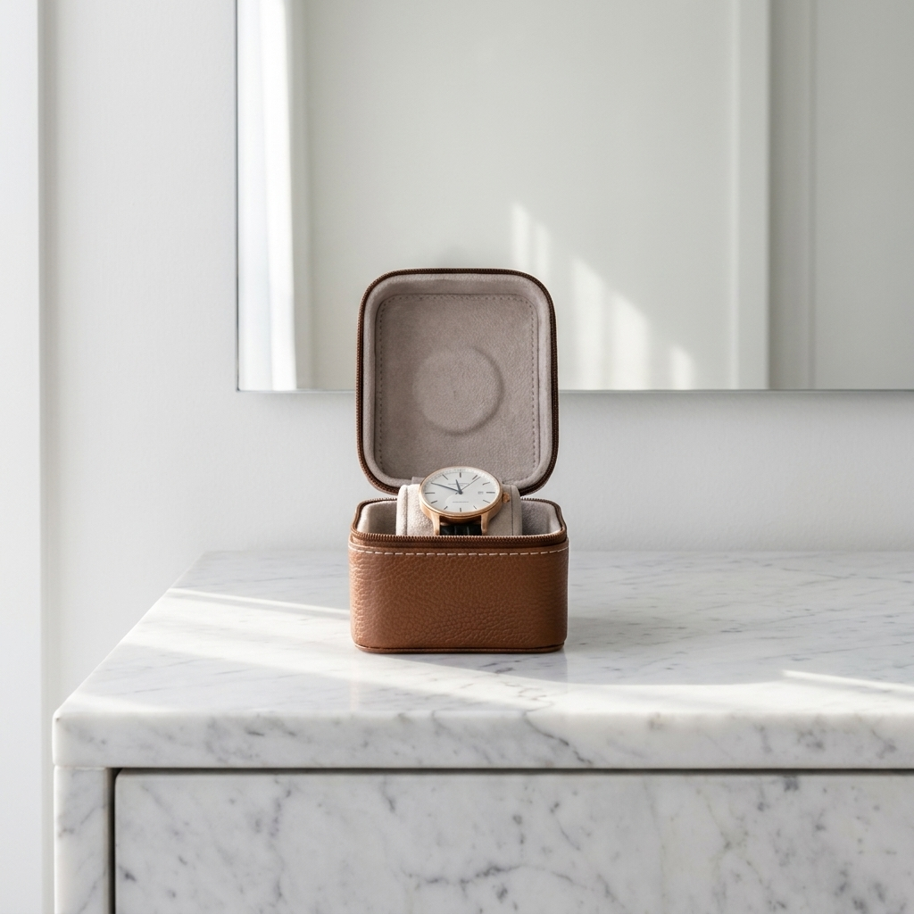 Watch Roll – Taupe Signature - Watch Box