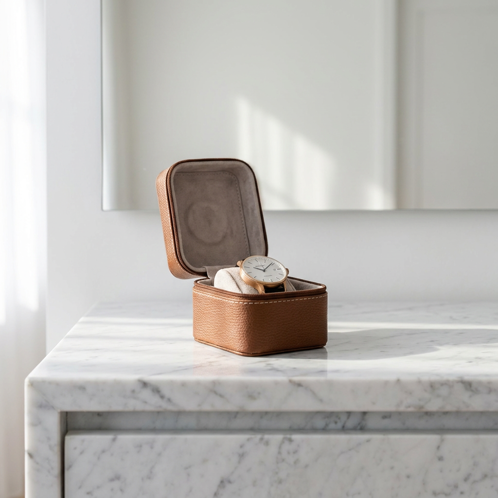 Watch Roll – Taupe Signature - Watch Box