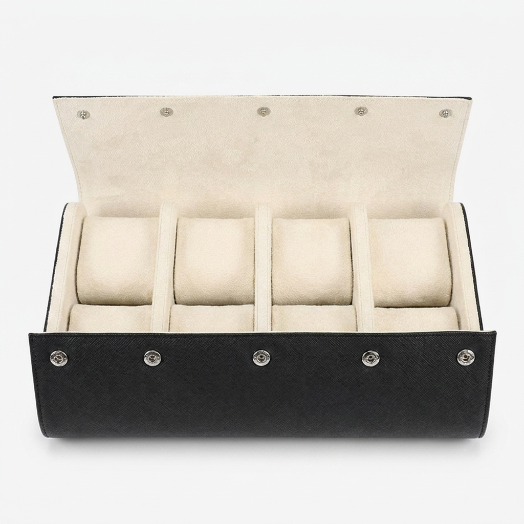 Watch Roll – Travel 8 Slots - Black - Watch Roll