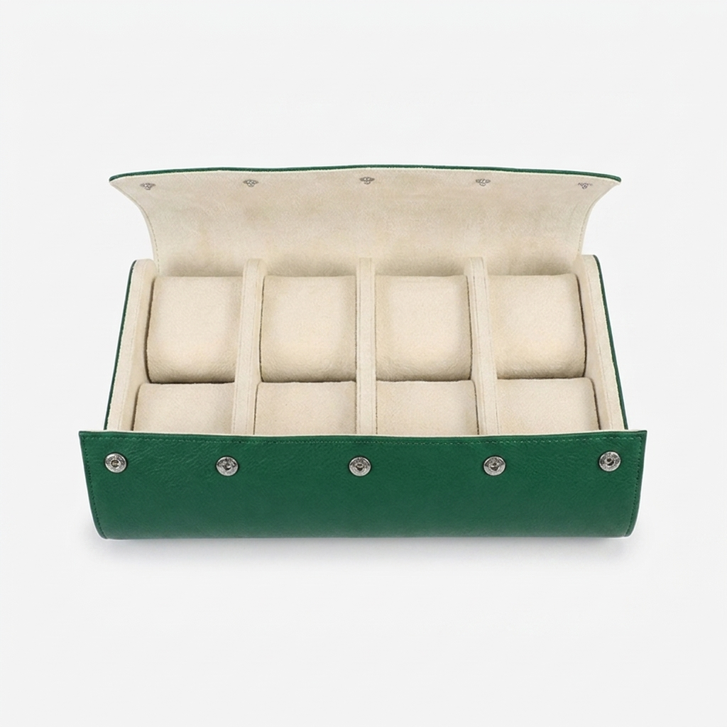 Watch Roll – Travel 8 Slots - Green - Watch Roll