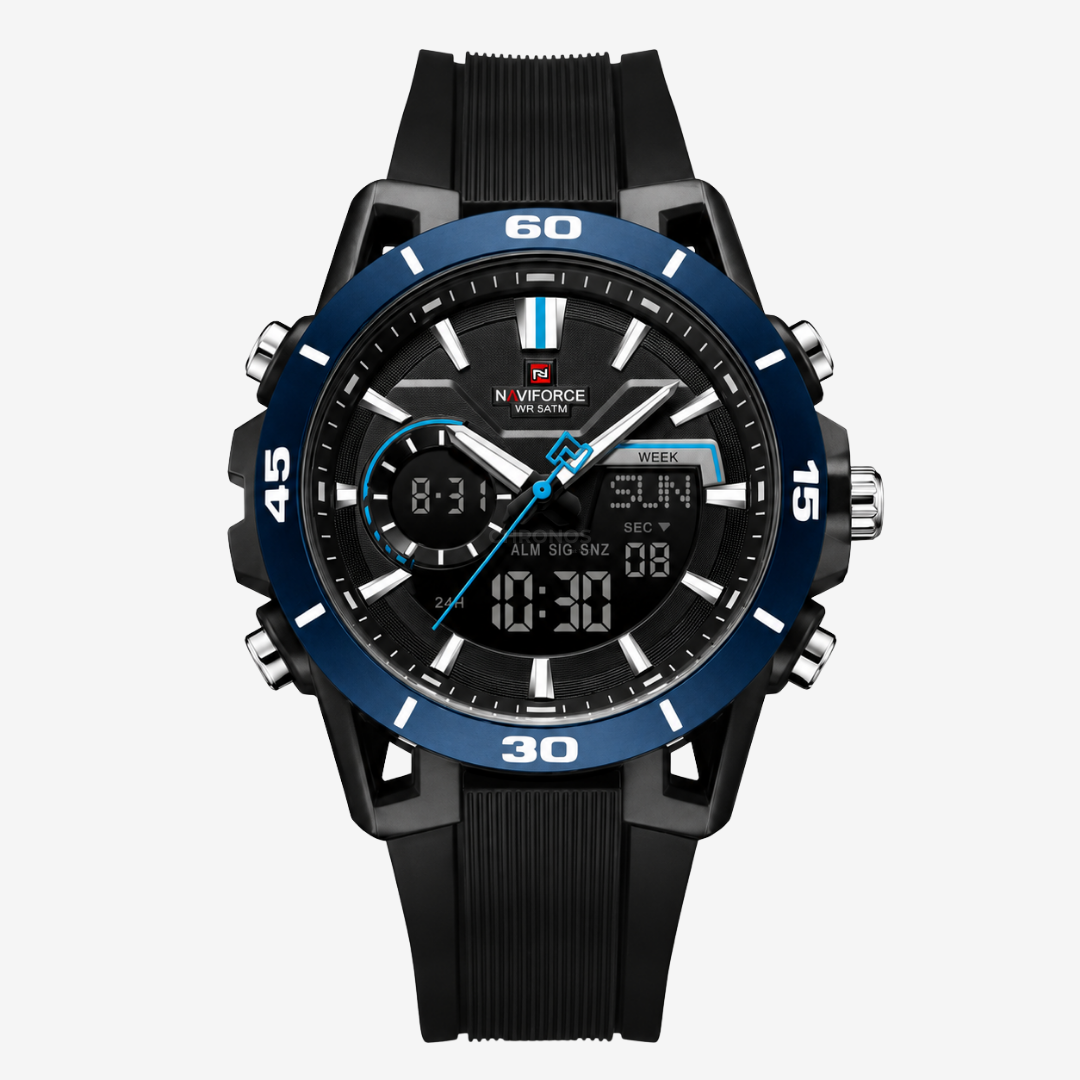 Watch – Salerno – 42mm - Black / Blue Case - Watch