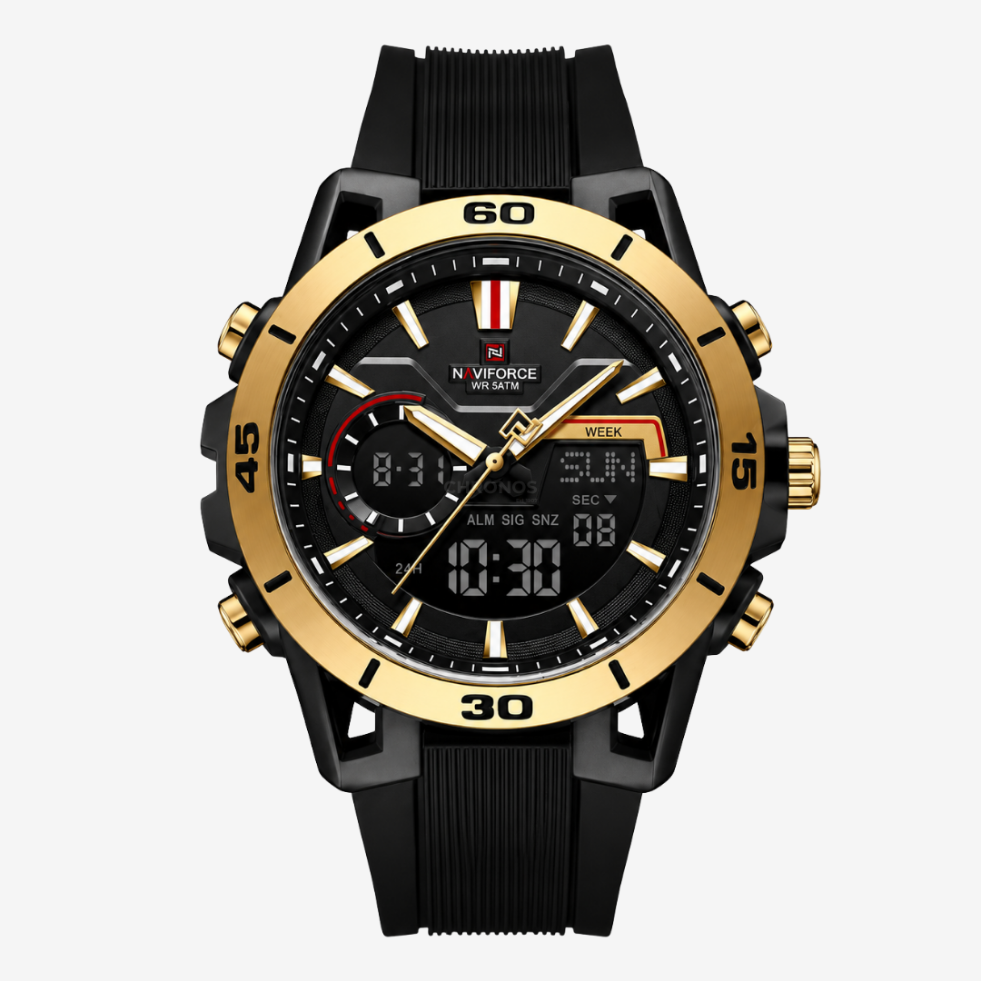 Watch – Salerno – 42mm - Black / Gold Case - Watch