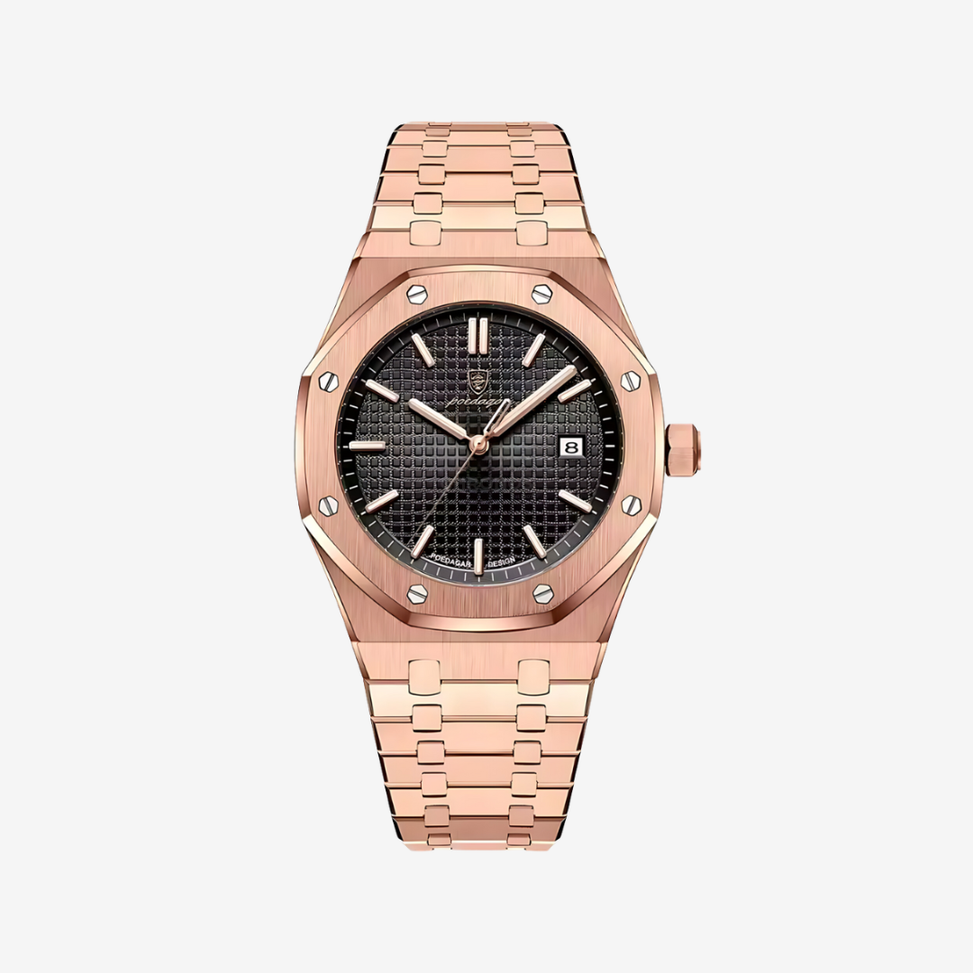 Watch – Sergio – 42mm - Rose Gold Black - Watch