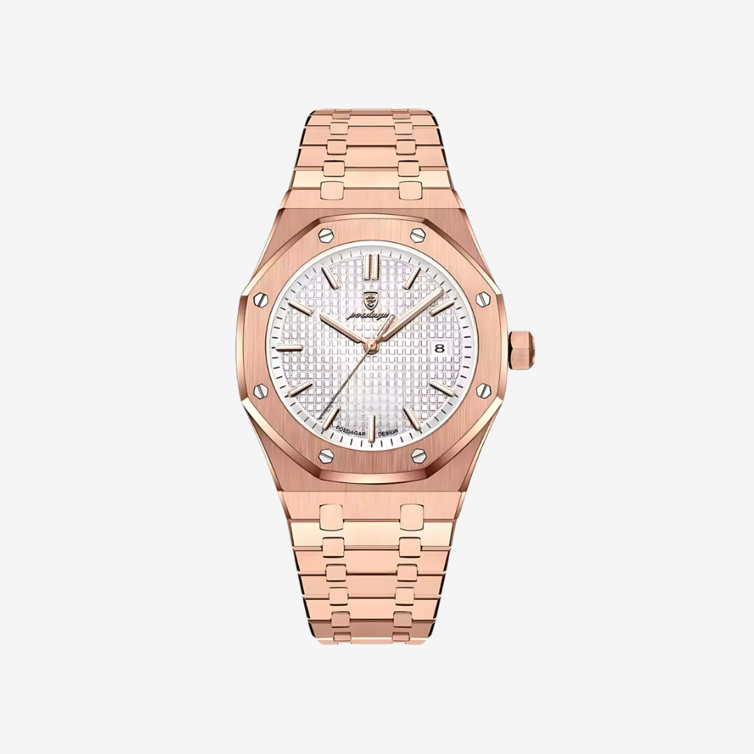 Watch – Sergio – 42mm - Rose Gold White - Watch