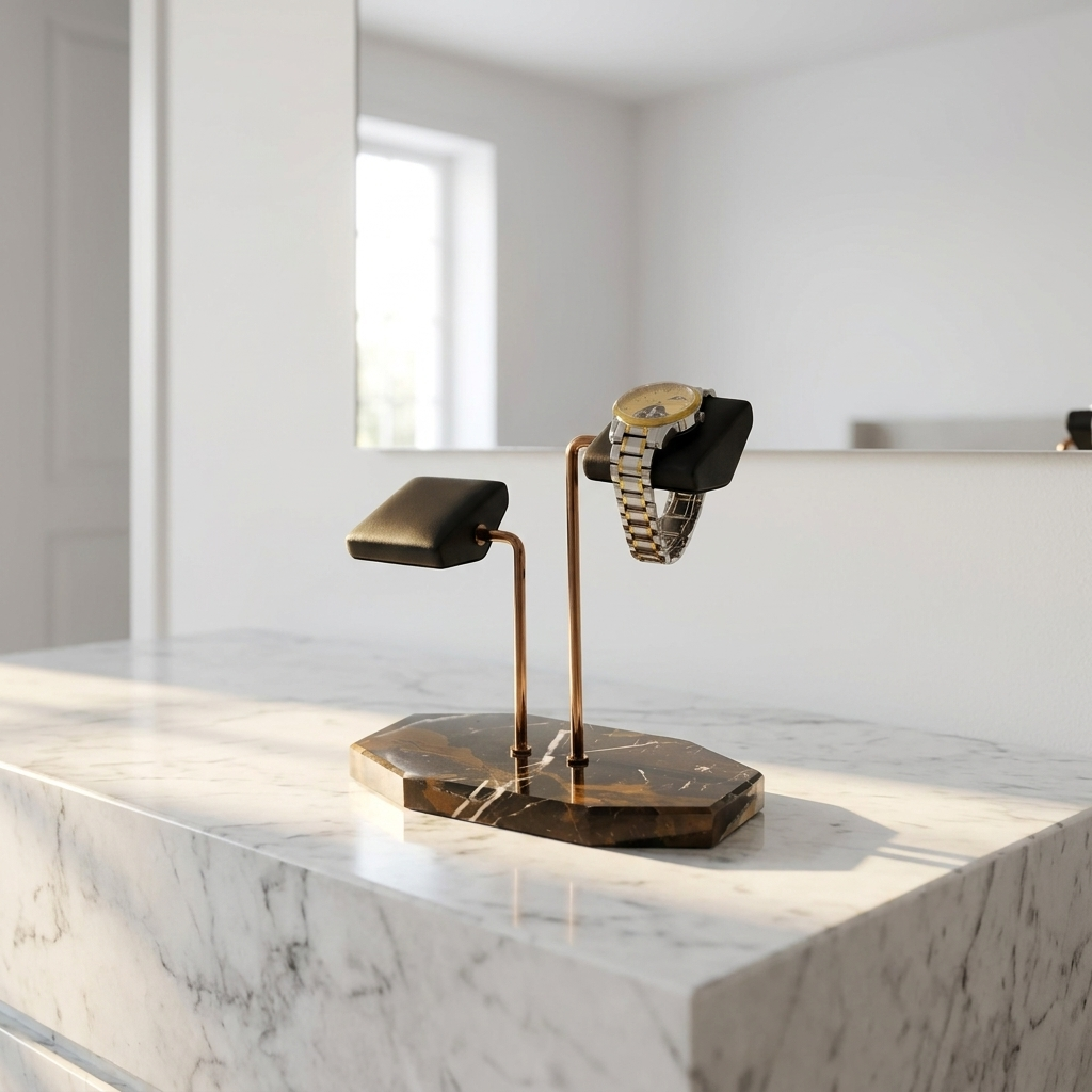 Watch Stand – Brown Marble - Watch Stand