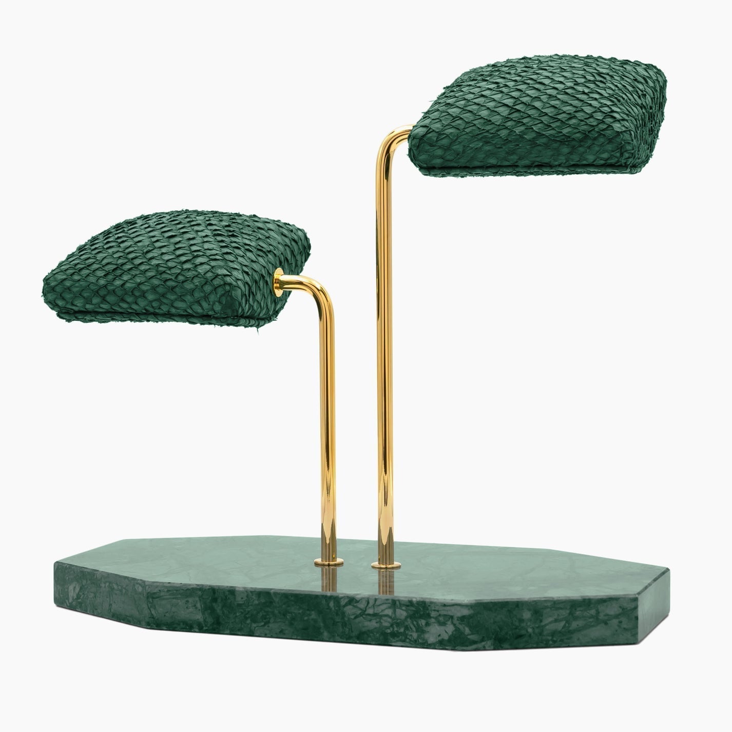 Watch Stand - Double Cushion Marble Green - WATCH STAND