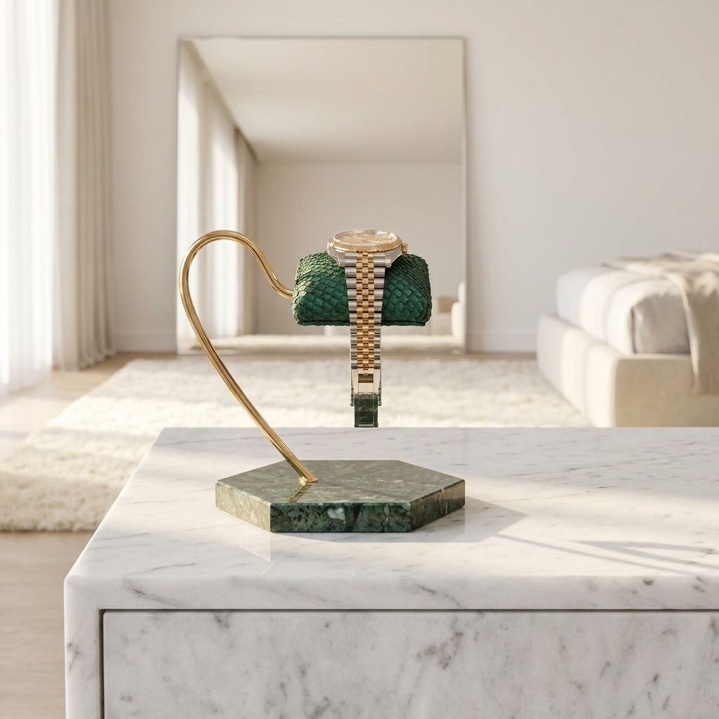 Watch Stand – Royal Green Single Cushion - Watch Stand